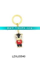Wholesale soft zinc alloy gift ox key chain