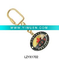 Wholesale fashional enamel charm key ring with logo