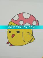 Wholesale cartoon chicken made from pvc for daily decoration