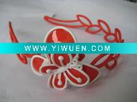 Wholesale 2011 New design Butterfly Plastic headband for girls
