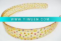 Wholesale 2011 fashion Wide Print Plastic hair hoop