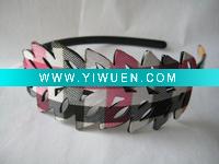 Wholesale 2011 New Plastic Flannelette hairband for ladies
