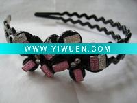 Wholesale 2011 Latest Plastic butterfly hairband hair accessory