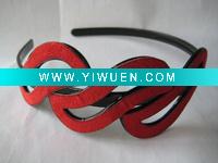 Wholesale 2011 New Plastic Flannelette ladies hairbands