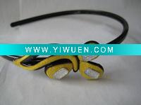 Wholesale 2011 New Plastic Flannelette hair hoop for ladies