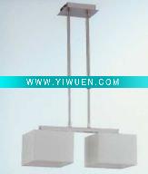 Wholesale Indoor Lighting 2-Light Pendant Lamp with Silver Iron Finish