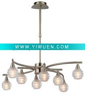 Wholesale 2011 Satin Nickel Crystal Pendant ball with handwork glass(pendant light)