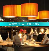 modern hand wrapped textile fabirc pendant lighting ceiling lamp for restaurant