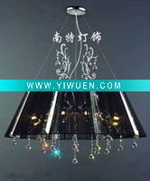 Wholesale Decorative chandelier , black fabric light , pendant light