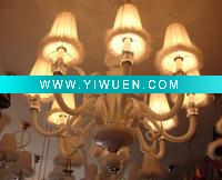 Wholesale Traditional Beauty Iron Chandelier Glass Hanging Lamp