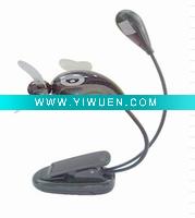 Wholesale desh lamp with mini fan with clip