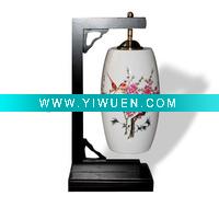 Wholesale art ceramic based lighting/ceramic night light /ceramic aroa lamp table lighting/ceramic desk lamp