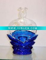 Wholesale Highgrade quality glass bottle with wings decoration