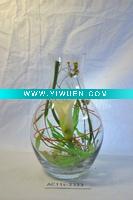Wholesale home garden furniture decoration of glass vase with flowers