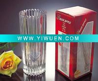 Wholesale clear glass elegant flower vase