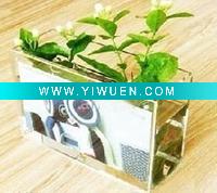 Wholesale Acrylic Vase with photo/picture frame(FV-B-081)