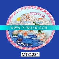 Wholesale ceramic souvenir fridge magnet