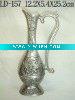 Wholesale pretty pewter-plated metal vase