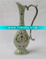 Wholesale enamel vase with handle