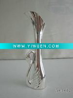Wholesale fashion metal flower vase/zinc alloy vase/silver plating flower vase