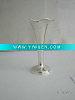 Wholesale fashion metal vase/zinc alloy flower vase/silver plating vase