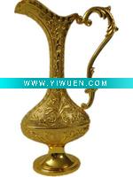 Wholesale fashion golden metal vase
