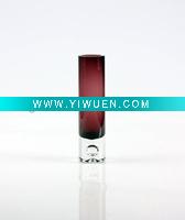 Wholesale 9.25"(23.5cm)color glass cylinder vase with decorative bubble