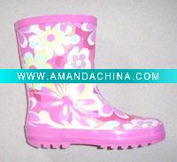 Wholesale custom design rain boot