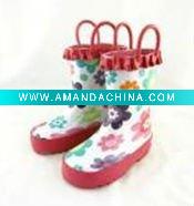 Wholesale fashion children's rubber rain boot