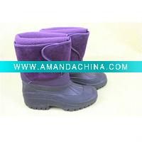 Wholesale 2011 new Patent leather Purple RUBBER DUCK rain boots