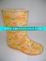 Wholesale fancy kids rain boots 1018-P