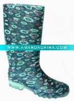 Wholesale Printed lady rain boots