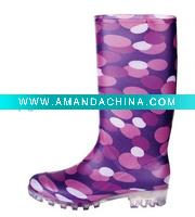Wholesale 2011 fashion custom logo rain boots