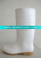 Wholesale white pvc rain boots for foods