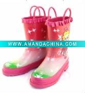 Wholesale fashion children's rubber rain boot
