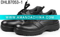 Wholesale safety shoes and anti-slip ,acid ,collision with soft comfortable leather DHLB 7053