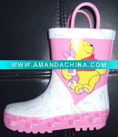 Wholesale children's rubber rain boots