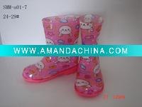 Wholesale pvc children rain boot