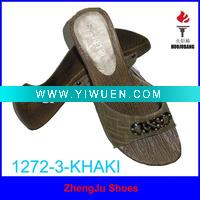 Wholesale 2011 fashion casual pu lady's slippers