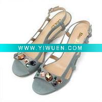 Wholesale Wedge soft sheepskin women sandals