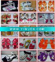 Wholesale silver /golden butterfly bow PU sandals for women