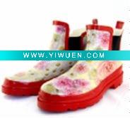 Wholesale fashion lady's rubber rain boot