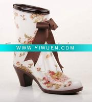 Wholesale 5061-03-17 high heel rain boot