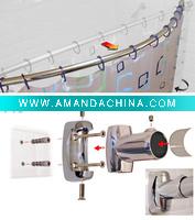 Wholesale crescent shower curtain rod