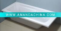 Wholesale plain bathtub, acrylic plain bathtub