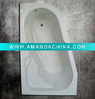 Wholesale simple white bathtub corner bathtub
