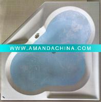Wholesale cheap good quality elegant design simple white bathtub corner bathtub