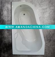 Wholesale elegant design simple white bathtub corner bathtub