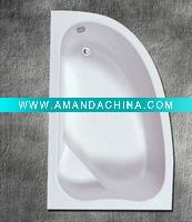 Wholesale simple white bathtub corner bathtub
