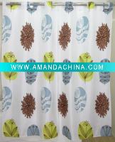 Wholesale leaf shower curtain